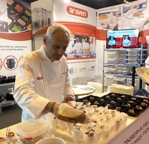 Jesús Almagro hará una demostración de su cocina en el stand de Araven en Madrid Fusión.