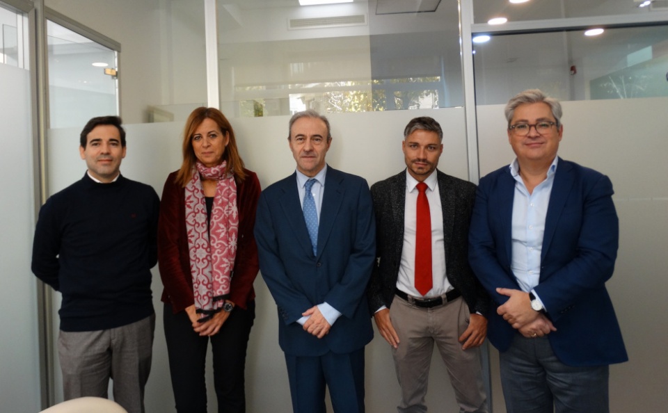 De izquierda a derecha: Eduardo Fernández, Ana Cebrián, Jaime Fernández,Roberto Corregidor y Miguel Ángel Ladero.
