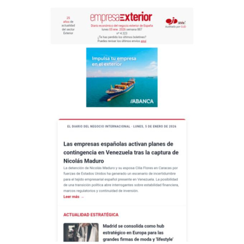 empresa Exterior 05/01/2026