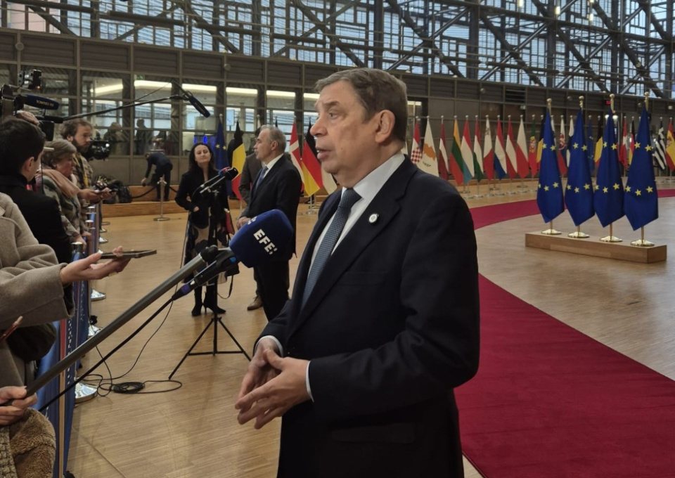 Luis Planas en Bruselas, en el Consejo de Ministros de la UE. Luis Planas en Bruselas, en el Consejo de Ministros de la UE.