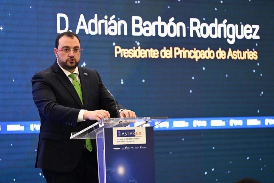El presidente del Principado, Adrián Barbón.