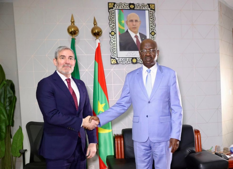 El Ministro de Exteriores de Mauritania, Mohamed Salem Ould Merzoug, ha recibido en Nuakchot al presidente de Canarias, Fernando Clavijo.