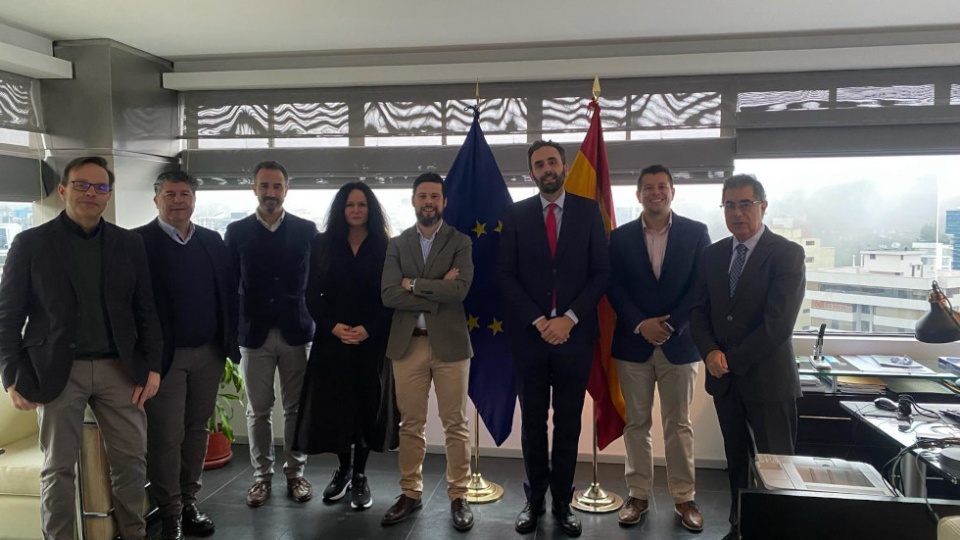 Delegación empresarial en Ecuador.