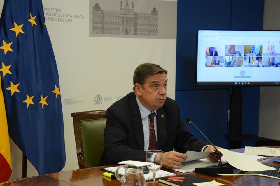 El ministro de Agricultura, Pesca y Alimentación, Luis Planas, durante la Conferencia Sectorial de Agricultura y Desarrollo Rural.