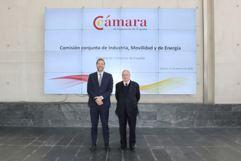 Jordi Garc&iacute;a Brustenga, secretario de Estado de Industria; y Jos&eacute; Luis Bonet, presidente de C&aacute;mara de Espa&ntilde;a.