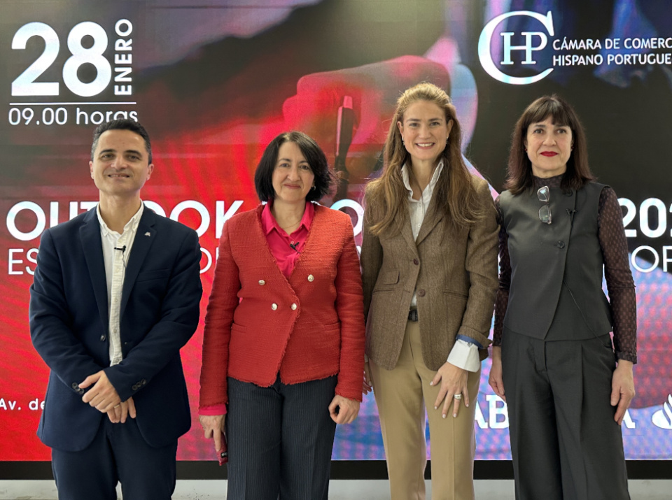 La C&aacute;mara de Comercio de Portugal en Espa&ntilde;a (CHP), en colaboraci&oacute;n con sus socios Abanca y Banco Santander, realizaron la presentaci&oacute;n de las predicciones econ&oacute;micas para 2026.