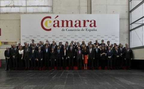 Su Majestad, el Rey en la Cámara de Comercio de España (Imagen de archivo).