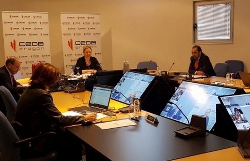 Reunión de la Comisión de Coyuntura Económica de CEOE Aragón.