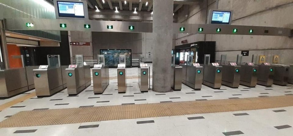 Metro Santiago de Chile.