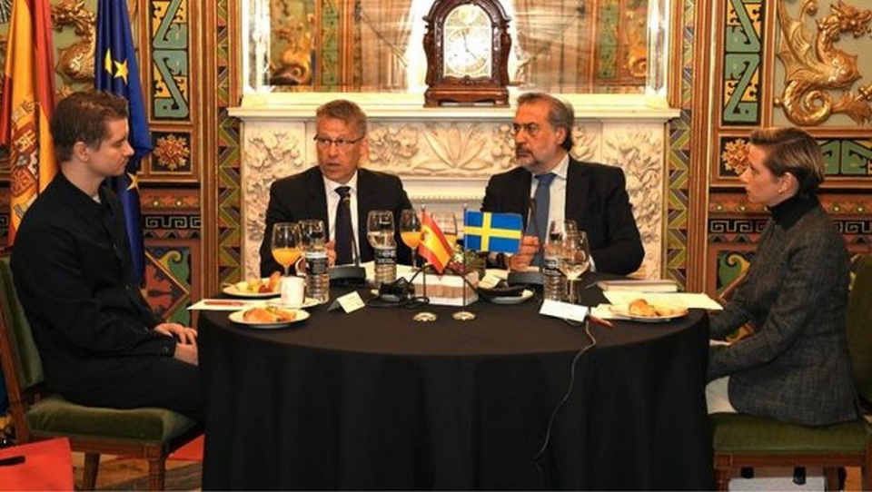 Durante la mesa redonda se ha realizado una radiografía de las prioridades y de los desafíos de Suecia durante los meses de su presidencia europea hasta el 30 de junio.