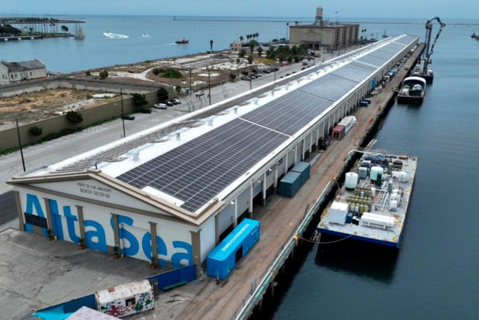 Instalaciones de AltaSea en el Puerto de Los &Aacute;ngeles.