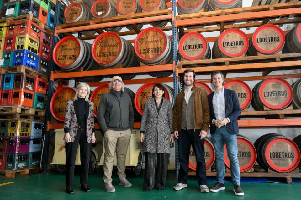 Visita institucional a Bodegas Lodeiros (Imagen: Xunta de Galicia)