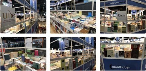Imágenes del stand de la UNE en la Feria del Libro de Buenos Aires 2018.