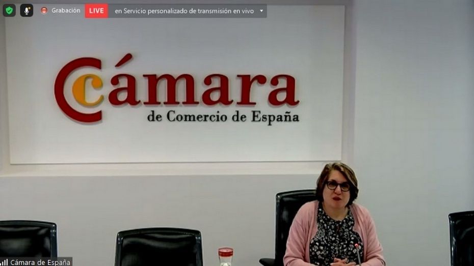 La intervención de Inmaculada Riera, directora general de la Cámara de Comercio de España.