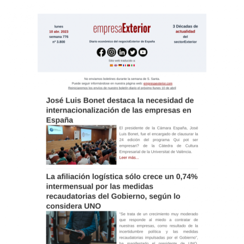 Haz click sobre la imagen para ver el boletín completo Haz click sobre la imagen para ver el boletín completo