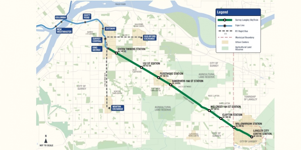 ACCIONA, elegida para construir las estaciones del tren ligero Surrey Langley SkyTrain de Vancouver