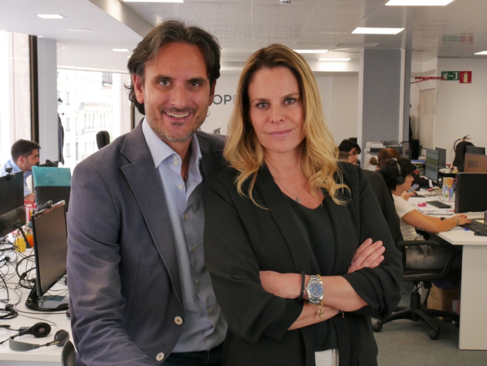 Cofundadores de Top Doctors: Alberto E. Porciani y Lorena Bassas.