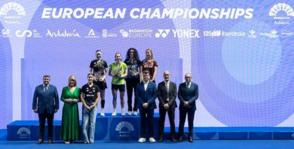 El Campeonato de Europa de Bádminton Huelva 2026 clausura una edición histórica con el adiós de Carolina Marín