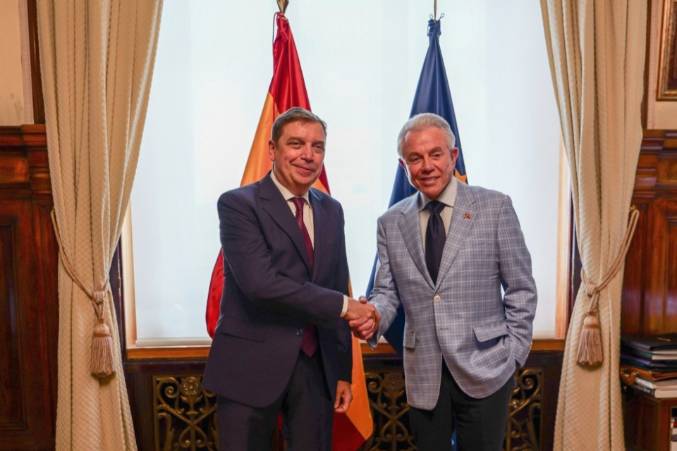 Luis Planas recibe al embajador de Estados Unidos en Espa&ntilde;a