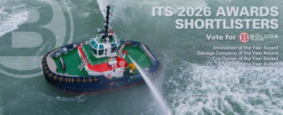 Boluda Towage finalista en cuatro categor&iacute;as de los ITS Awards 2026.