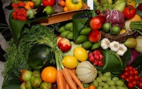 Frutas y hortalizas.