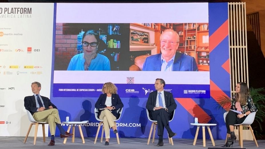 Participantes en el panel de inversiones para el crecimiento, la inclusión social y el desarrollo sostenible de la UE y América Latina, en el marco de Madrid Platform.