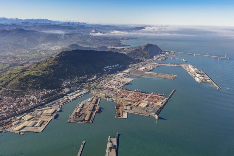 Vista puerto de Bilbao, foto Uniportbilbao.