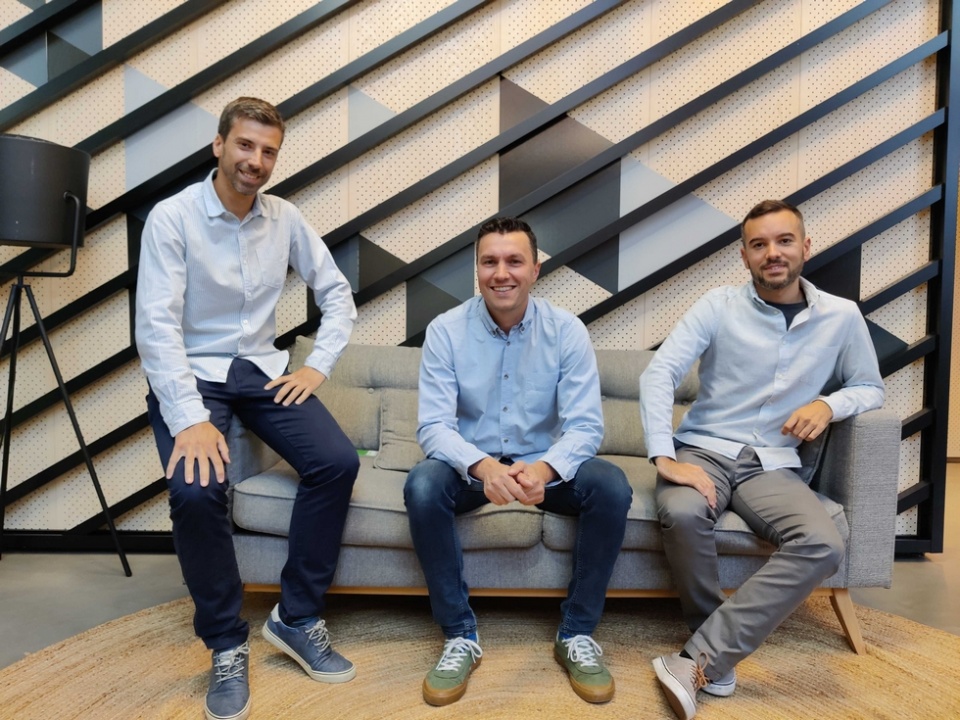 De izquierda a derecha: Javier Anaya, Jesús Cerviño y Jose Ignacio Andrés, fundadores de Nailted