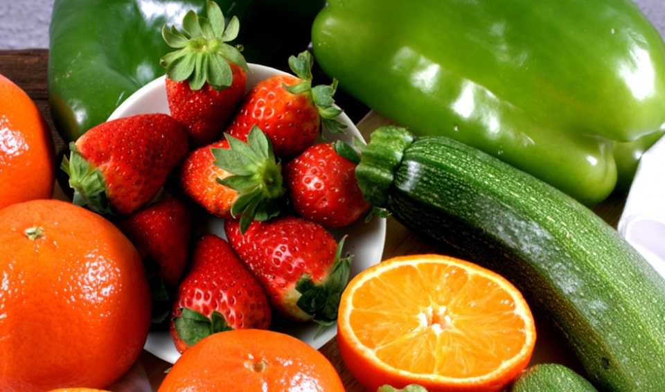 Frutas y hortalizas producidas en Andalucía