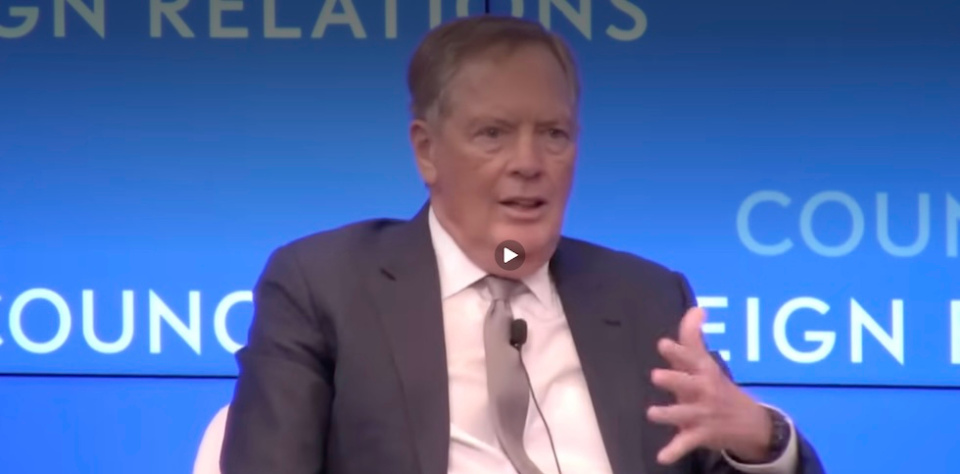 Robert Lighthizer, ex enviado comercial de Estados Unidos.