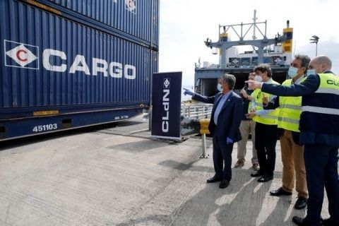 La presentación de la línea Santander-Cork.