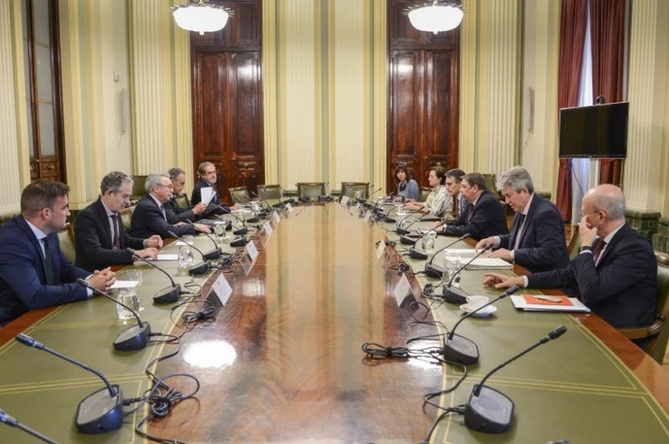 Reunión en la sede del Ministerio.