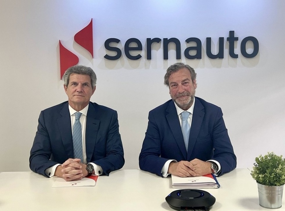 El Presidente de SERNAUTO, Francisco J. Riberas, y el Director General, José Portilla.