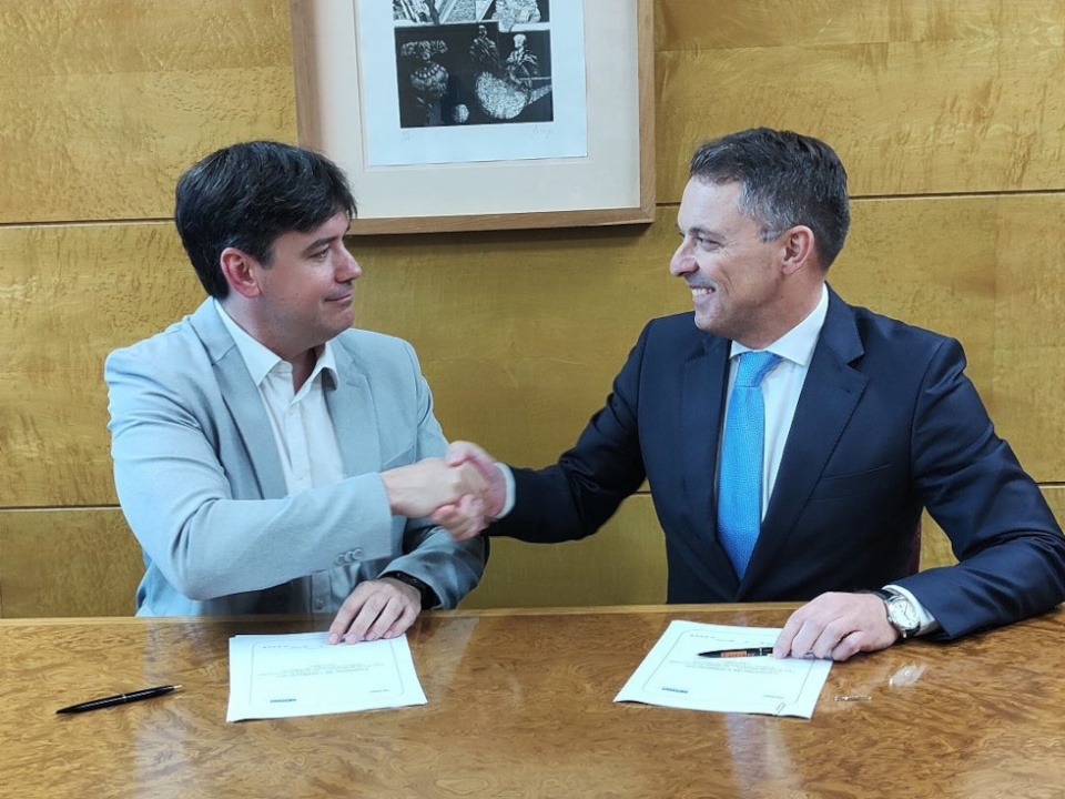 La firma del acuerdo.