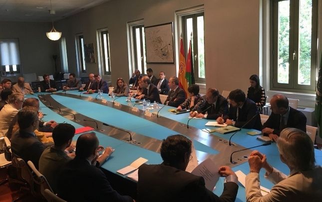 Reunión con el ministro de Asuntos Exteriores de Jordania ©Casa Árabe