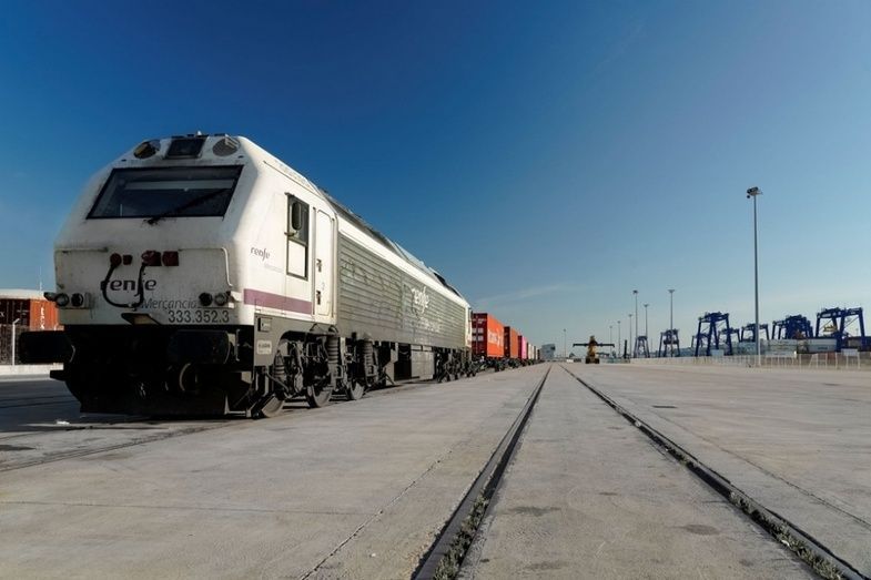Ferrocarril, Puerto Algeciras terminal Isla Verde Exterior.