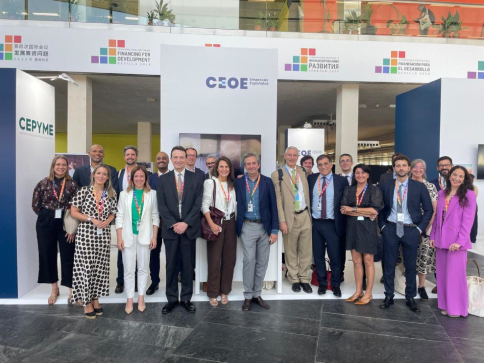 Stand de CEOE - CEPYME en la Conferencia Internacional de la ONU