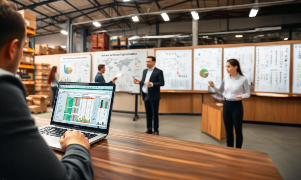 Curso de formación en el sector logístico.