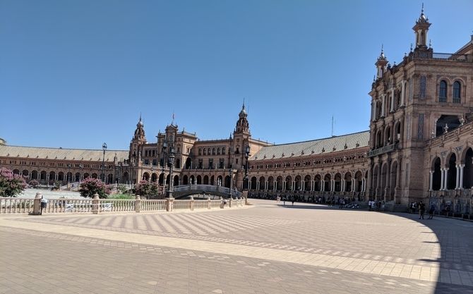 Plaza de Espa&ntilde;a de Sevilla.