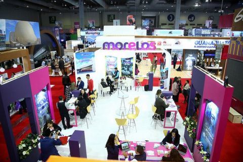 Vista a&eacute;rea de stans de IBTM Americas 2017.