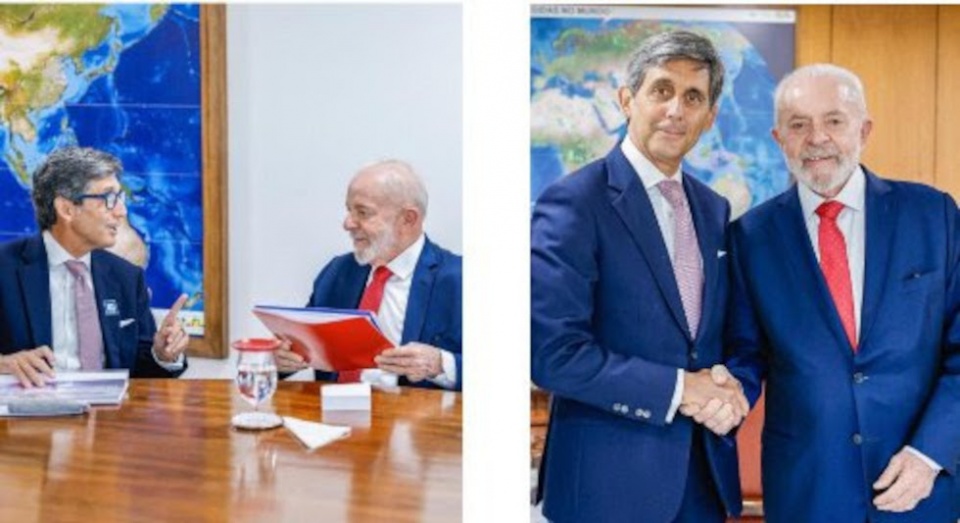 José María Álvarez-Pallete, presidente de Telefónica, visita Brasil.
