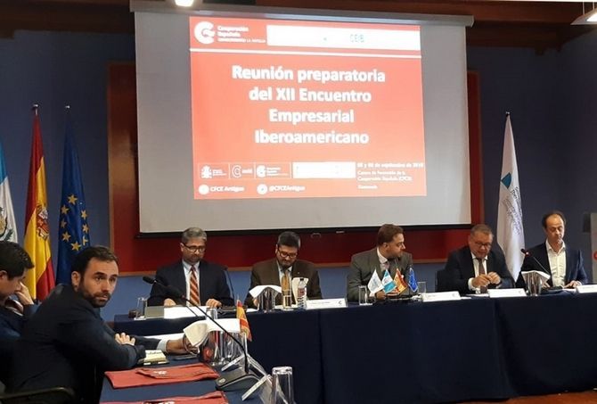 Narciso Casado durante su intervenci&oacute;n en la jornada preparatoria del XII Encuentro Empresarial Iberoamericano que se celebra en Guatemala.
