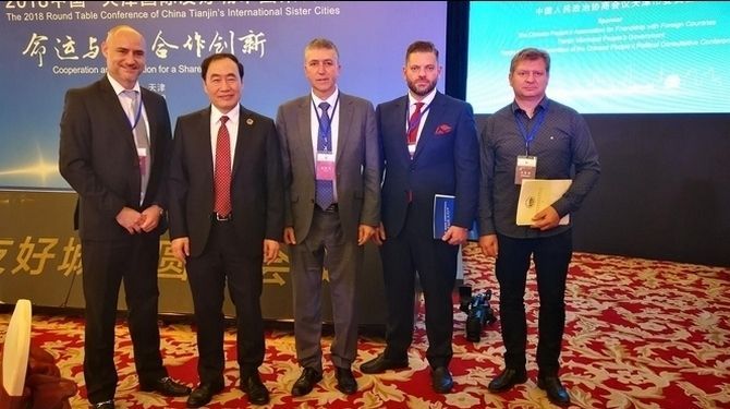 Rafa Climent de viaje institucional en China.