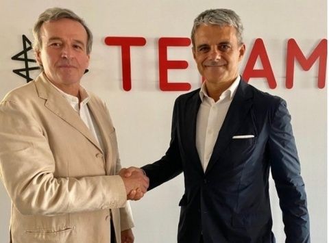 Eusebi Nomen (izquierda), co-fundador de WGA, y Jaime Malet (derecha), CEO de Telam.