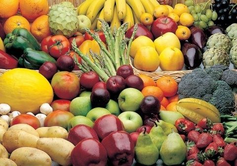 Frutas y hortalizas.
