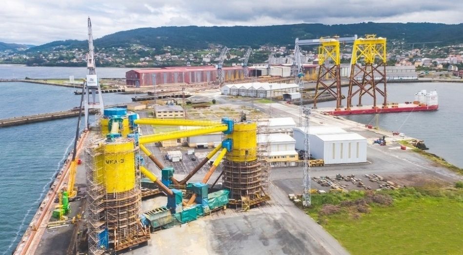 Construcción de parques eólicos.