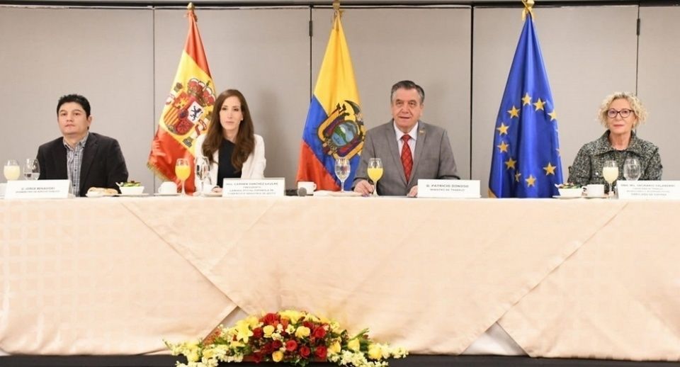 De izquierda a derecha: Jorge Benavides, Carmen Sánchez-Laulhé, Patricio Donoso, María Sagrario Salaberri.