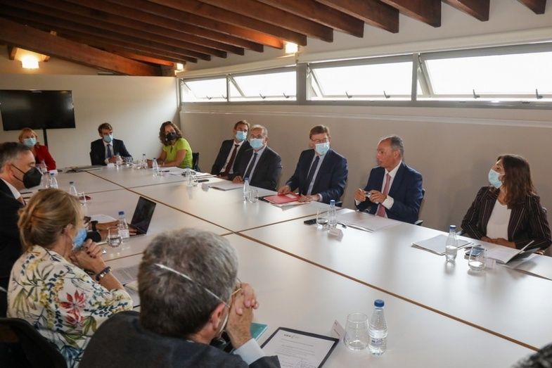 La reunión en la en la sede de la Confederación Empresarial Valenciana.