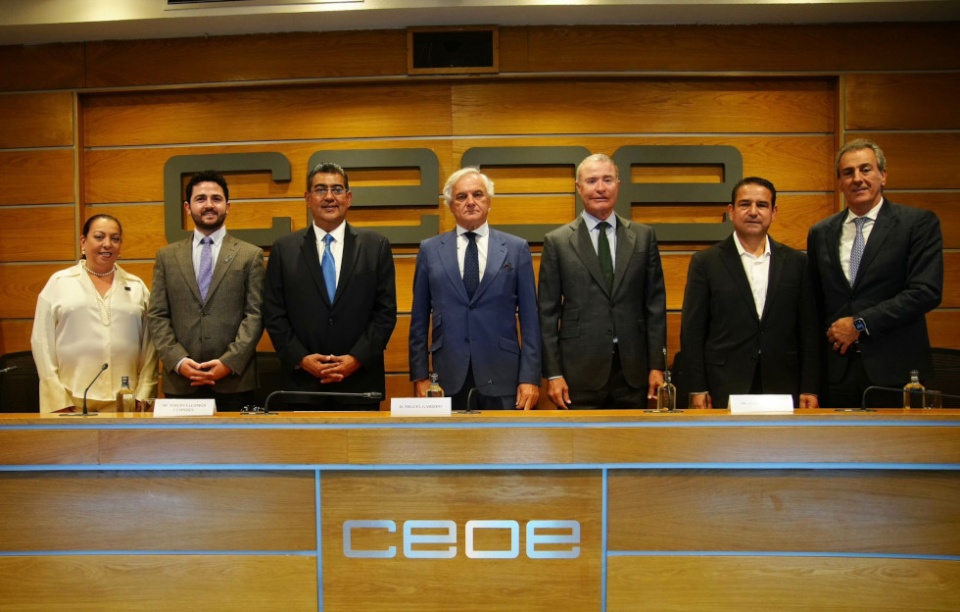 Durante un encuentro empresarial, inaugurado por el vicepresidente primero de CEOE, Miguel Garrido y el embajador de México en España, Quirino Ordaz.