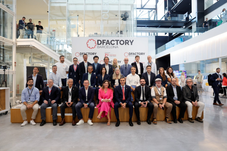 La visita del presidente del Gobierno, Pedro Sánchez, al DFactory Barcelona, el ecosistema de industria 4.0 de referencia internacional.